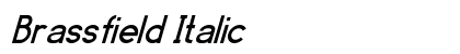 Brassfield Italic Preview