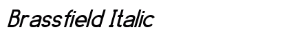Brassfield Italic Preview