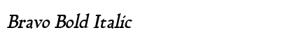 Bravo Bold Italic Preview
