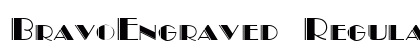 BravoEngraved Regular Preview