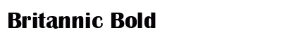 Britannic Bold preview