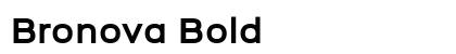Bronova Bold preview