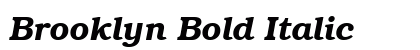 Brooklyn Bold Italic Preview