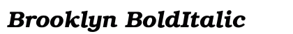 Brooklyn BoldItalic Preview