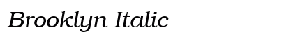 Brooklyn Italic Preview