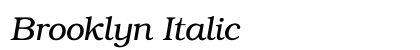 Brooklyn Italic Preview