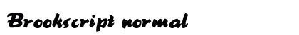 Brookscript normal preview