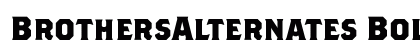 BrothersAlternates Bold preview