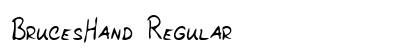 BrucesHand Regular preview