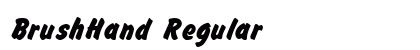 BrushHand Regular preview