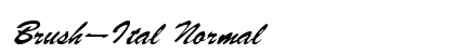 Brush-Ital Normal preview