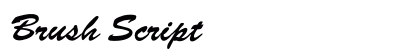 Brush Script preview
