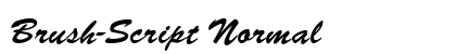 Brush-Script Normal preview