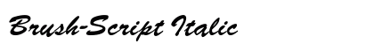 Brush-Script Italic preview