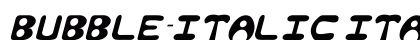 Bubble-Italic Italic preview