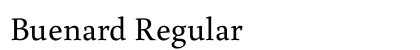Buenard Regular preview