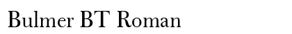 Bulmer BT Roman preview
