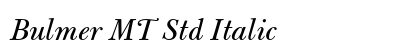 Bulmer MT Std Italic Preview