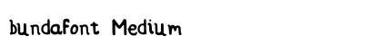 bundafont Medium preview