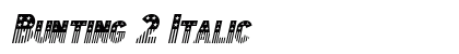 Bunting 2 Italic preview