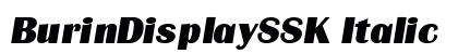 BurinDisplaySSK Italic preview