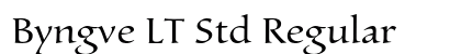 Byngve LT Std Regular Font