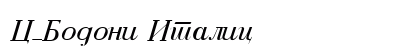C_Bodoni Italic preview
