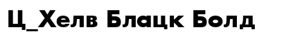 C_Helv Black Bold preview