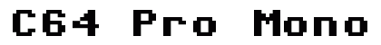 C64 Pro Mono Regular preview