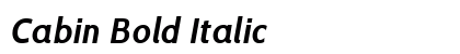 Cabin Bold Italic Preview