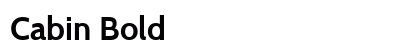 Cabin Bold Preview