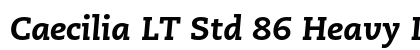 Caecilia LT Std 86 Heavy Italic Preview