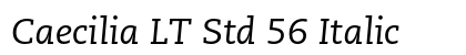 Caecilia LT Std 56 Italic preview