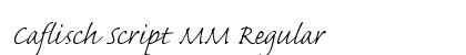 Caflisch Script MM Regular preview