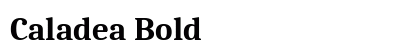Caladea Bold preview