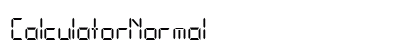Calculator Normal Font