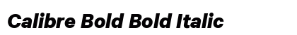 Calibre Bold Bold Italic Preview