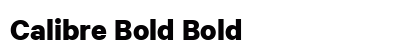 Calibre Bold Bold preview