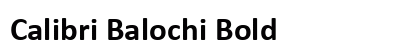 Calibri Balochi Bold preview