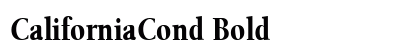 CaliforniaCond Bold preview