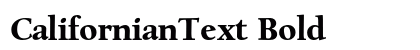 CalifornianText Bold Font