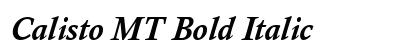 Calisto MT Bold Italic Font