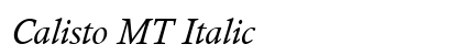 Calisto MT Italic Font