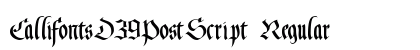 CallifontsD39PostScript Regular preview