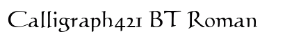 Calligraph421 BT Roman preview