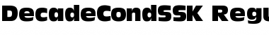 Download DecadeCondSSK Font