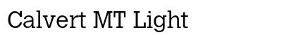 Calvert MT Light preview