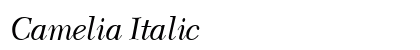 Camelia Italic preview