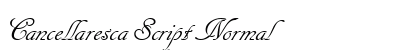 Cancellaresca Script Normal preview