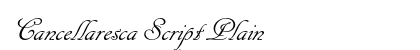 Cancellaresca Script Plain preview